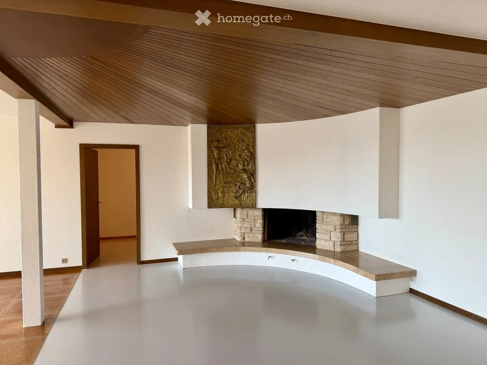 Premium-Wohnen in Ennetbaden: Loftartiges 3.5-Zimmer-Bijou mit Pool, Garten & Weitblick