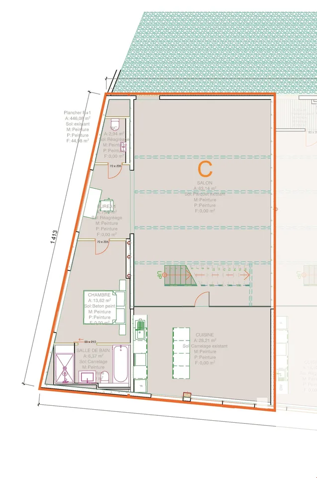 Grosse Wohnung / Loft Duplex zu vermieten in Nidau