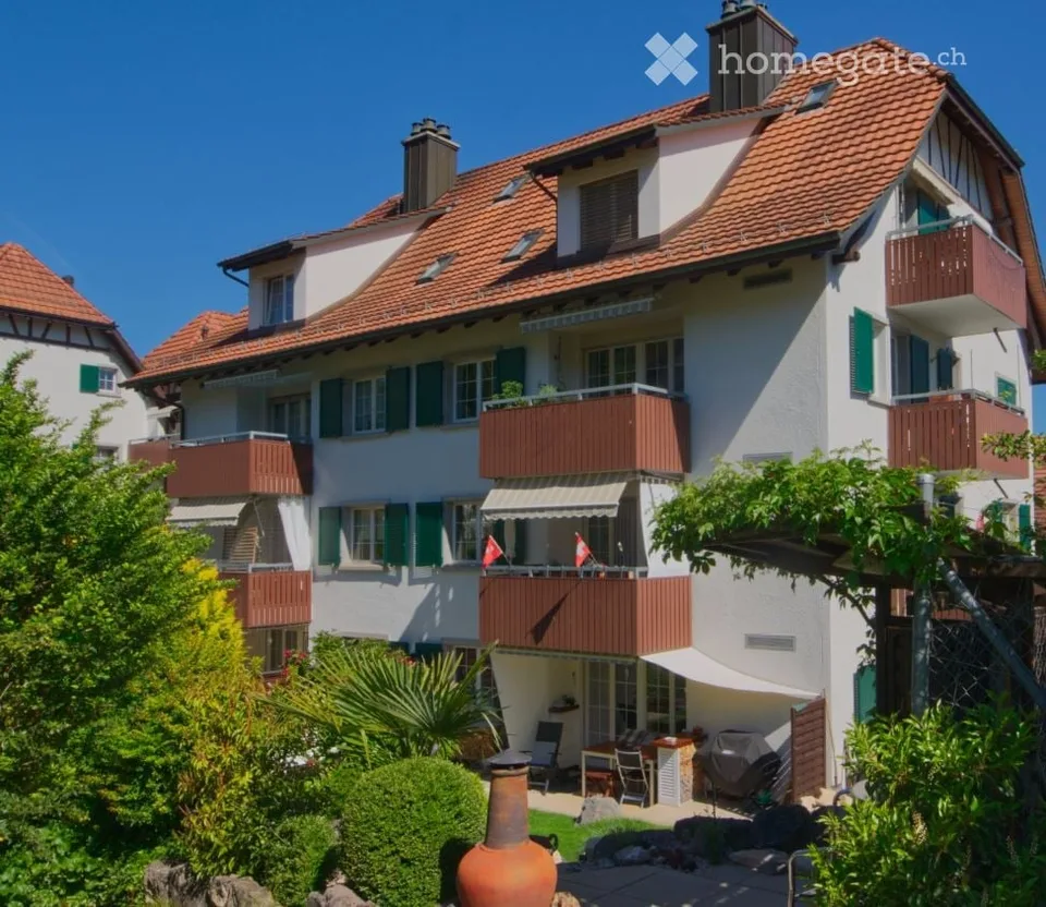 Charming 3.5-room garden apartment in a quiet location in Dänikon ZH