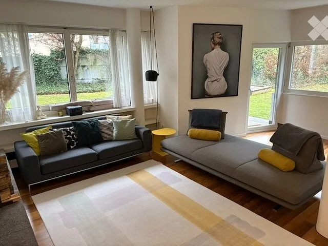 Befristet, möbliert: stilvolle 6.5-Zimmer Gartenwohnung