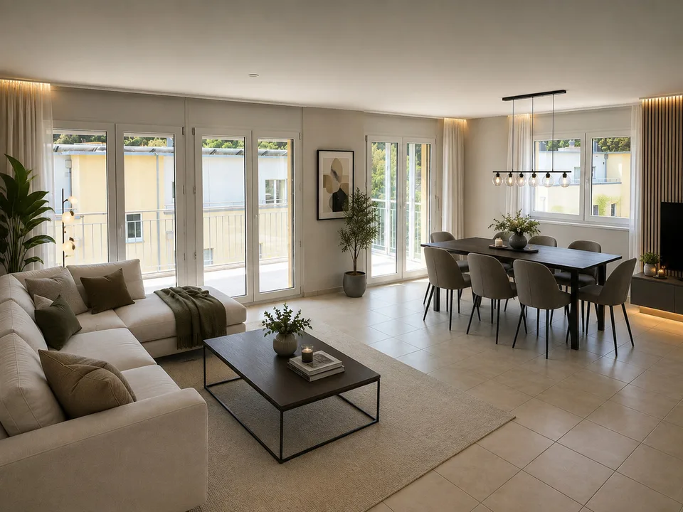 4.5-ZIMMERWOHNUNG MIT GROSSZÜGIGEM BALKON UND VIELSEITIGEN NEBENRÄUMEN