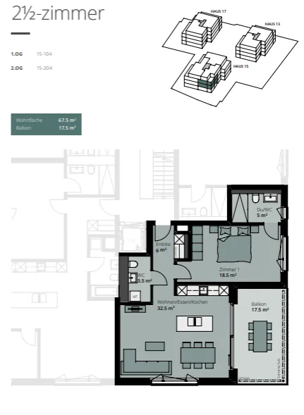 ERSTVERMIETUNG - Neubau, EIGENTUMSSTANDARD, moderne 2.5-Zimmer-Wohnung
