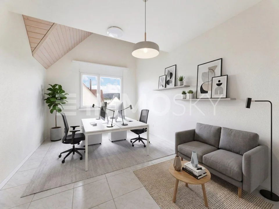 Two attic residences with private lift directly in front of the door