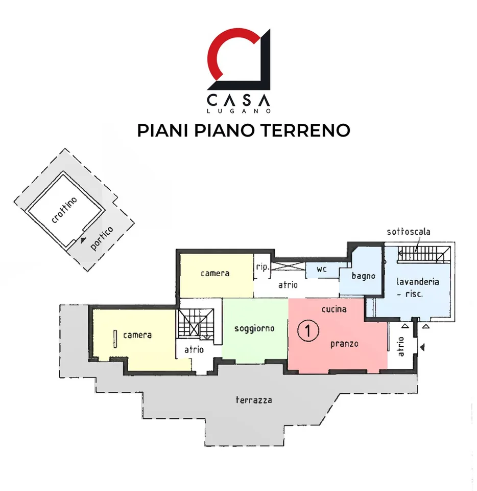 Duplex 4,5 in Doppelhaushälfte mit Panorama, privatem Garten und Grotte.