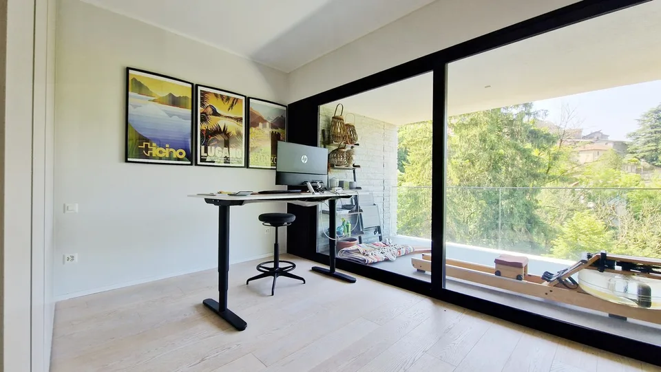 Wunderschönes Appartement 4,5 von Mario Botta mit großer Terrasse und Talblick