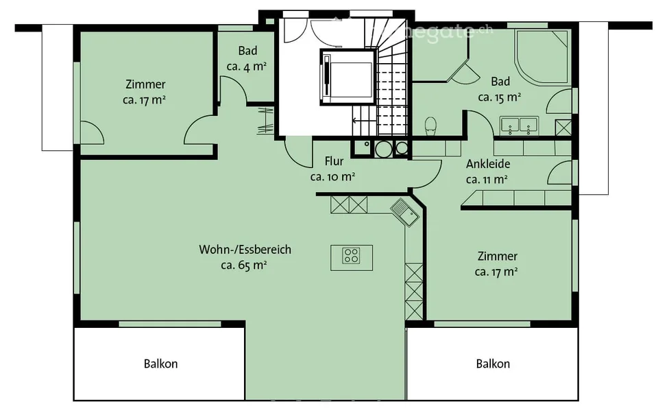 Appartement exclusif avec vue panoramique sur Alpstein & Säntis et jardin privé