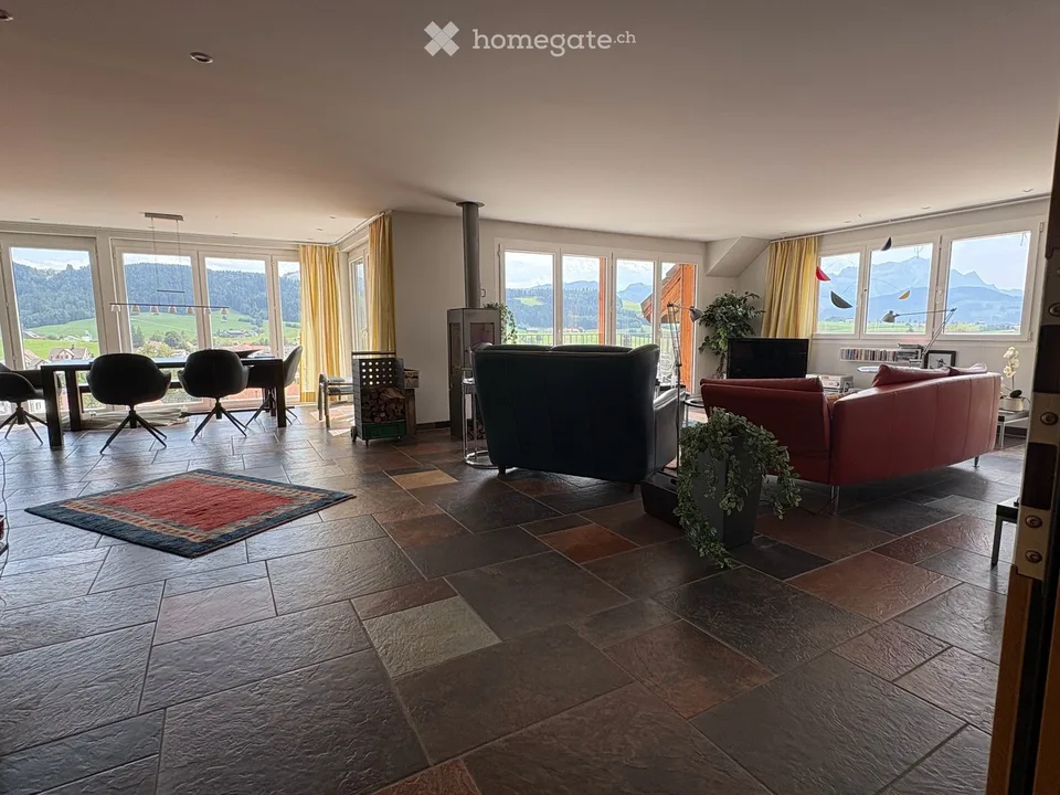 Appartement exclusif avec vue panoramique sur Alpstein & Säntis et jardin privé