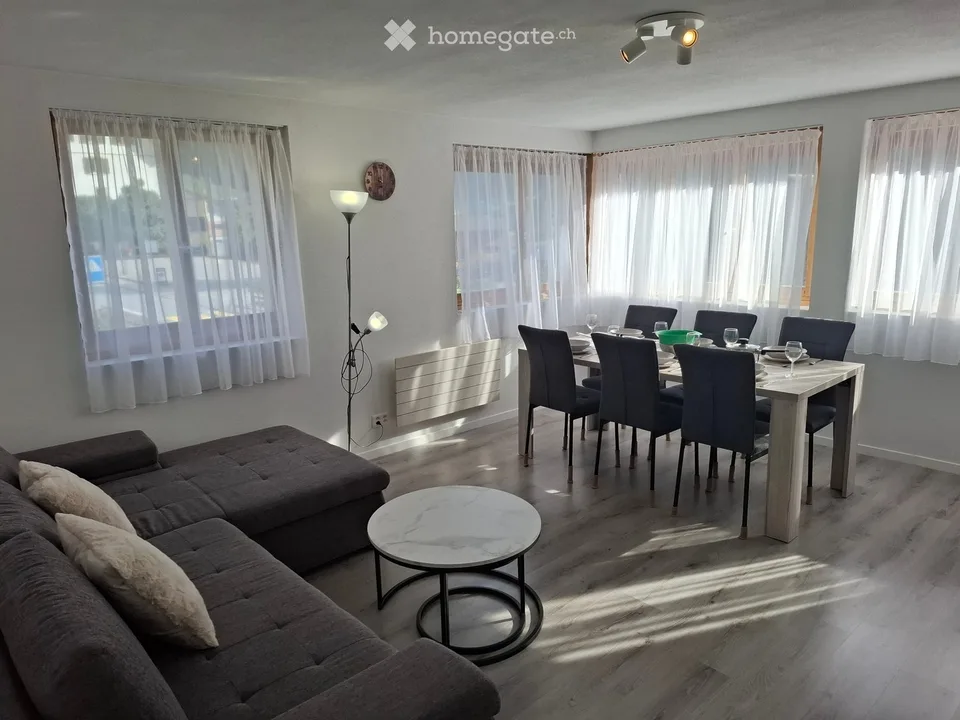 Appartement de 3,5 pièces meublé lumineux à louer temporairement