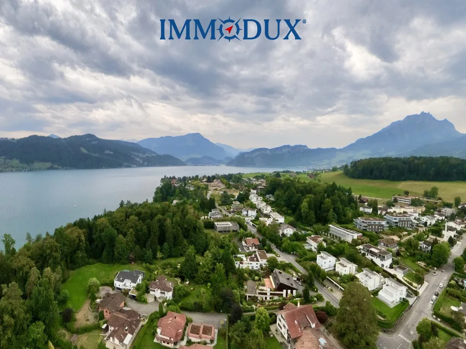 Seltene Gelegenheit in Kastanienbaum – Villa auf grosszügigem Grundstück mit See- und Bergsicht