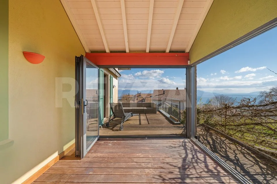 Haus mit Charakter zwischen Weinbergen und See, nahe Nyon