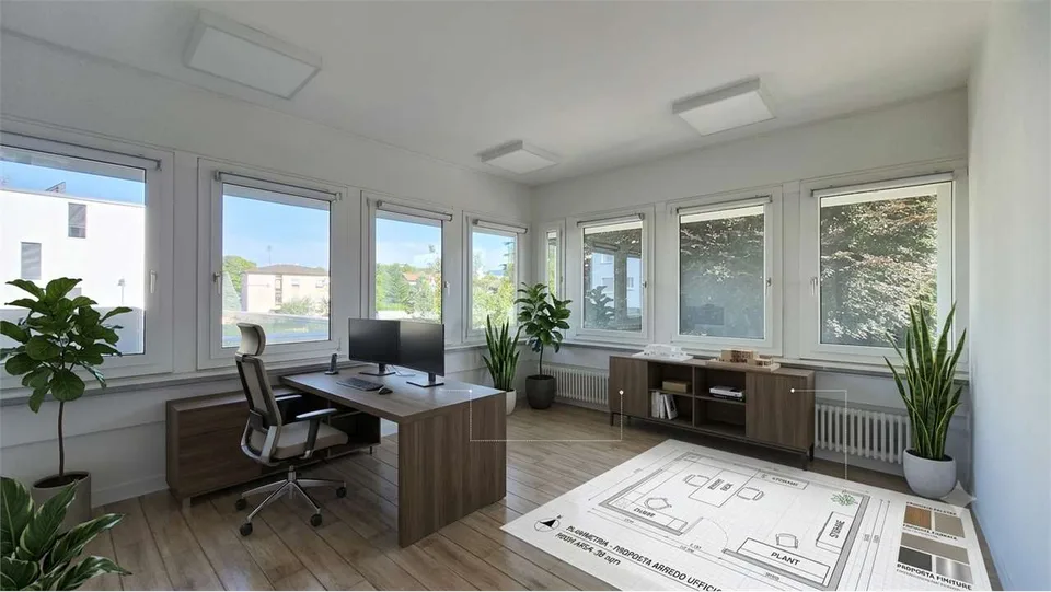 Geräumiges Büro 3.5 Zimmer in Chiasso