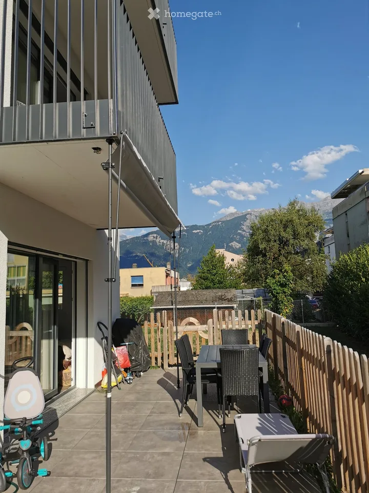 Appartement 3.5 pièces avec terrasse et jardin à Monthey
