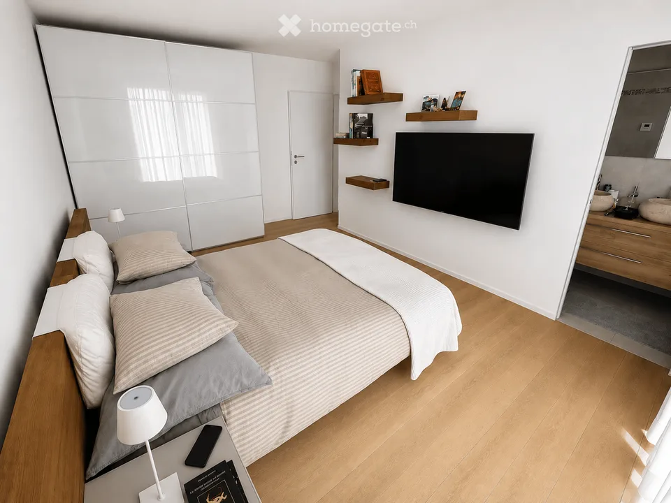 Appartamento moderno di 4.5 locali con vista sul lago a Mont-sur-Lausanne