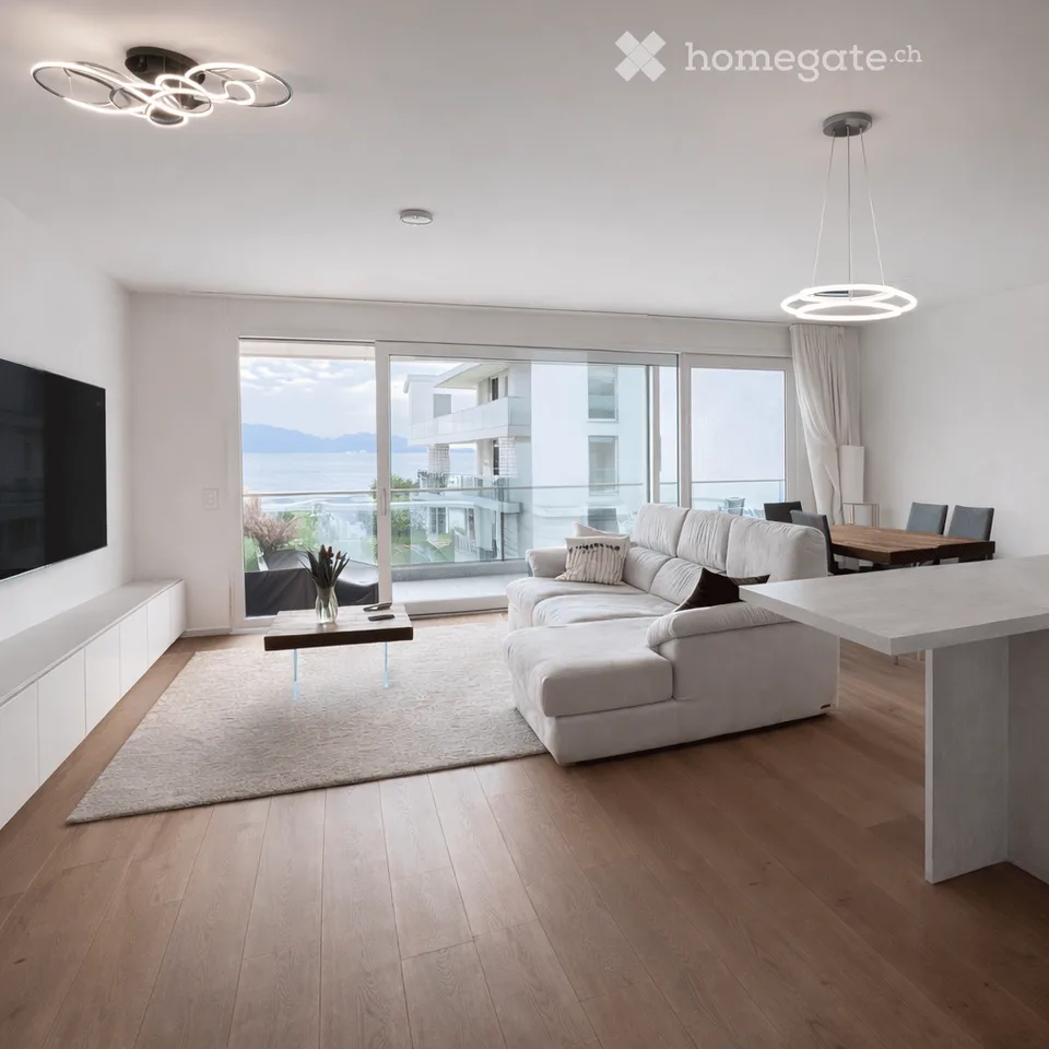 Appartamento moderno di 4.5 locali con vista sul lago a Mont-sur-Lausanne