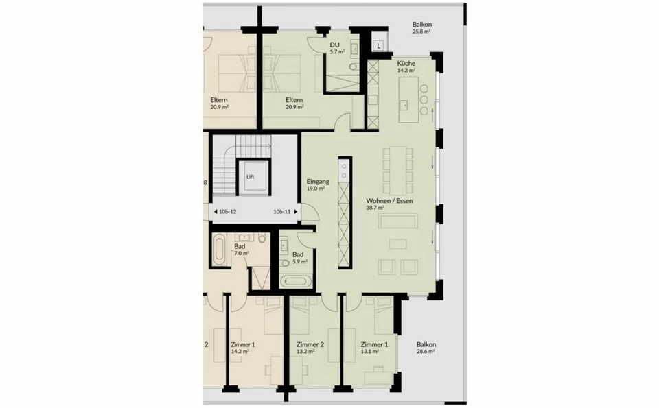 156 m² | 4.5-room attic apartment | Heerenberg | First occupancy