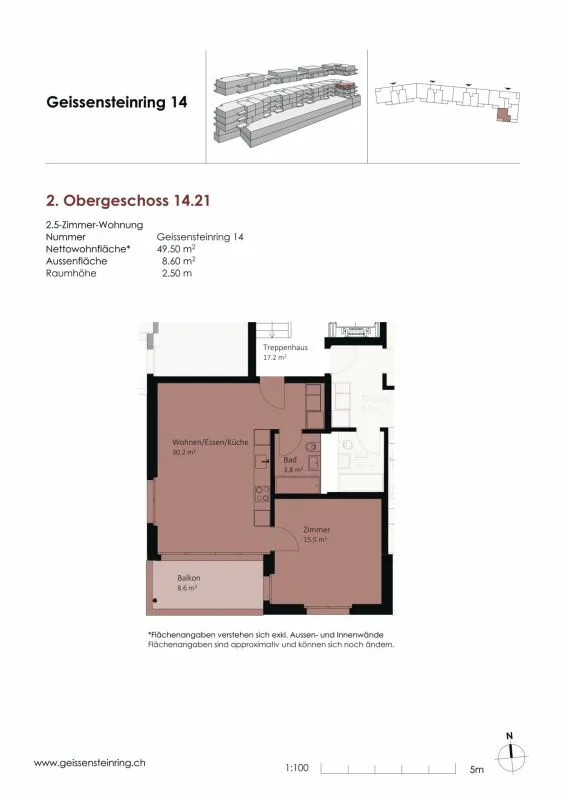 Modern 2.5-room apartment in Neustadt Lucerne