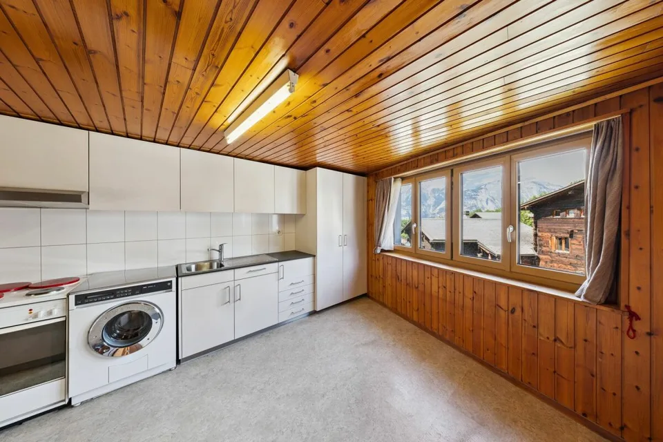 Heimelige 3,5-Zimmerwohnung mit Ausbaureserve in Bürchen VS