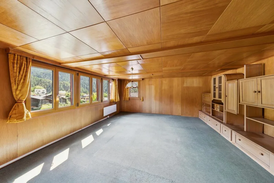 Heimelige 3,5-Zimmerwohnung mit Ausbaureserve in Bürchen VS