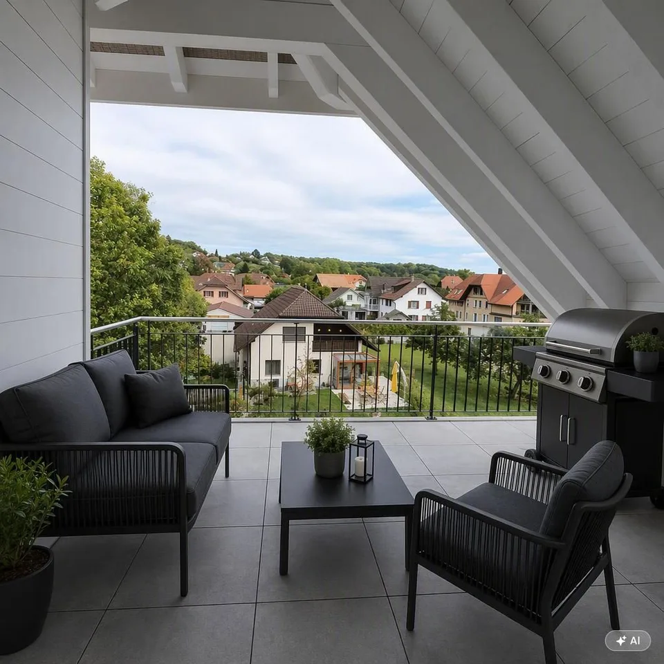 Appartement en attique de 3,5 pièces avec beaucoup de charme