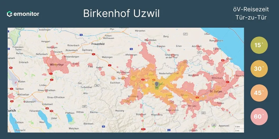 Construction year 2021 - 2.5 room apartment 95 m2 in Birkenhof Uzwil