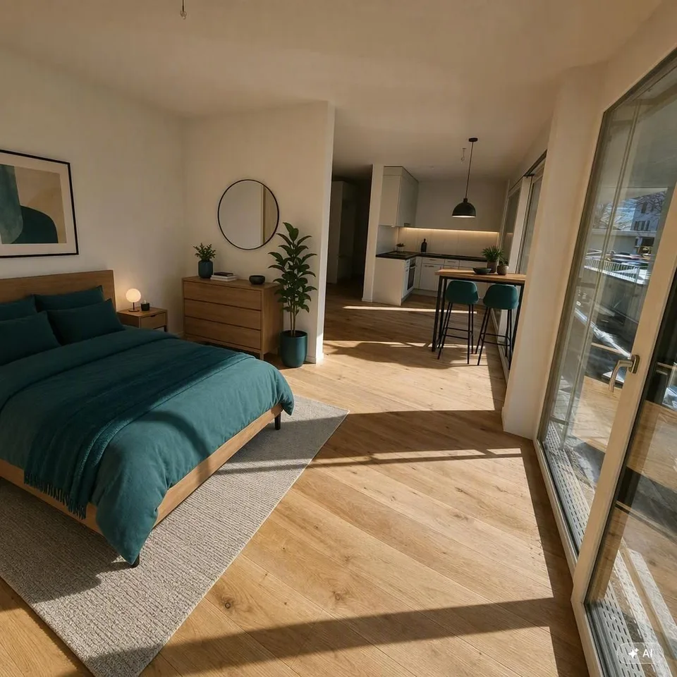 2.5 Zi  WG mit offenem Grundriss und grossem Balkon
