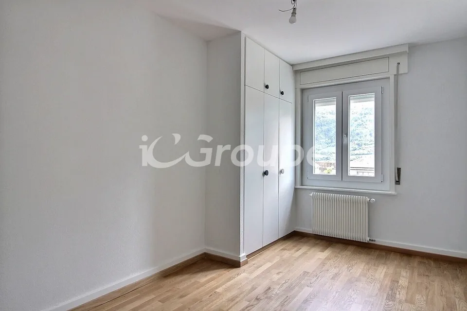 Bel appartement de 3 pièces rénové en location à Sion
