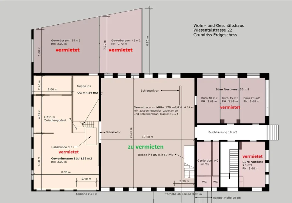228m² Gewerbe in Aadorf mieten