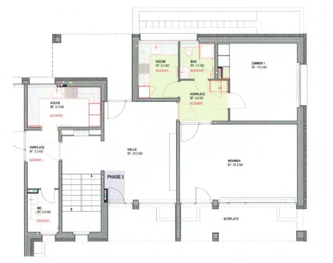 Tolle 2 Zimmer-Wohnung mit gedecktem Sitzplatz und Gartenanteil