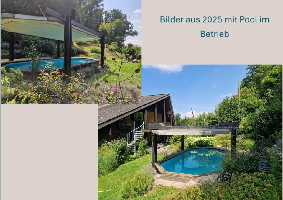 7.5-room living experience with gallery, lift, and pool on the edge of the forest
