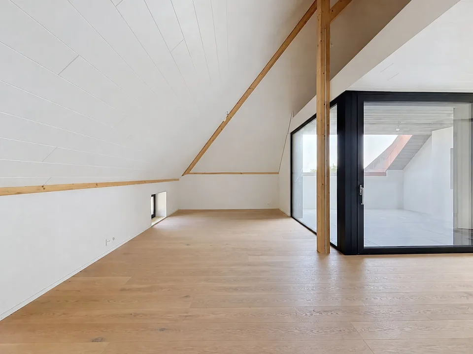 Der Raum einer Villa, die Serenität des Neuen