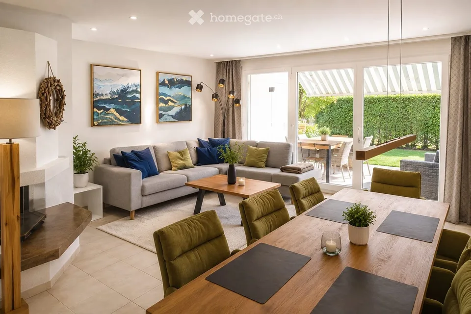 4½-Zimmer-Gartenwohnung mit viel Abendsonne, Privatsphäre und bester Anbindung nach Zürich