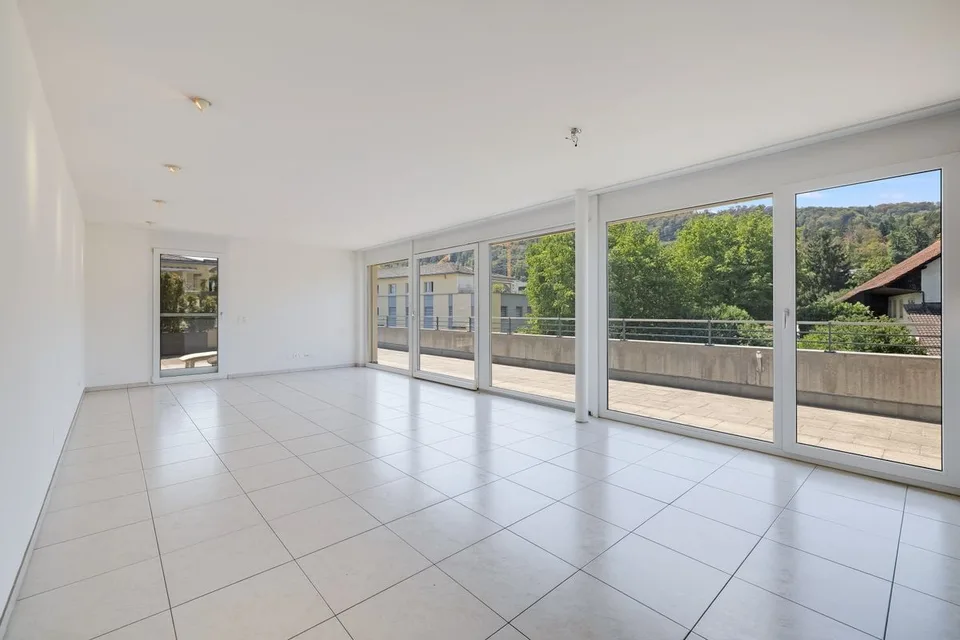 Appartement en attique lumineux avec vue et grande terrasse