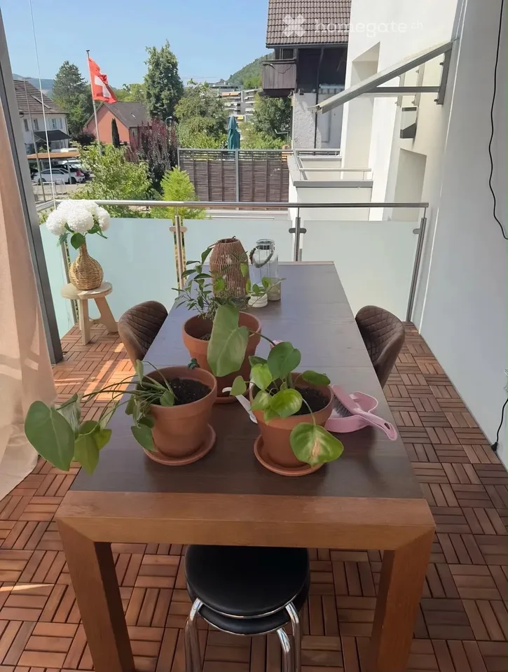 Appartement confortable 3 pièces avec balcon et belle vue à Liestal