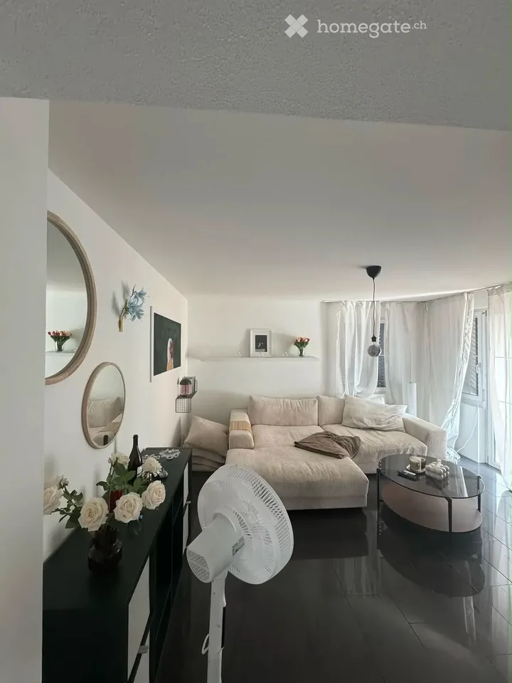 Appartement confortable 3 pièces avec balcon et belle vue à Liestal