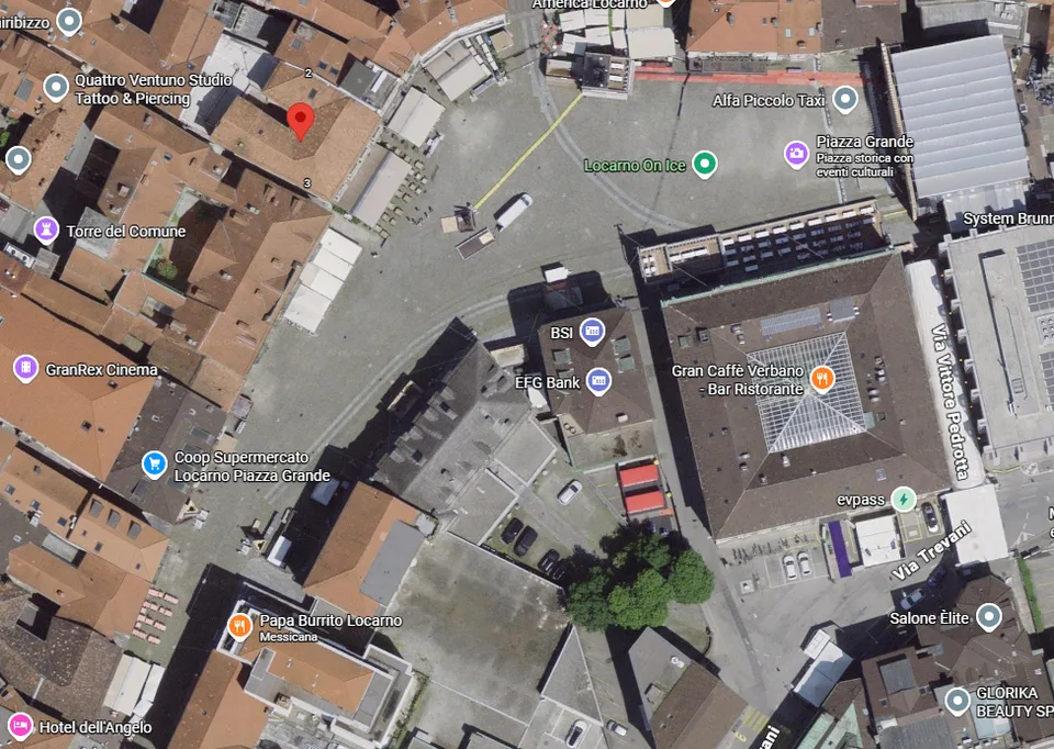 Zu vermieten in Locarno (Piazza Grande) - Geschäft auf zwei Ebenen mit Schaufenster