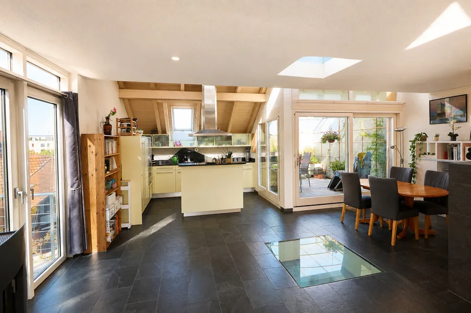 5 1/2 room duplex with great rooftop terrace