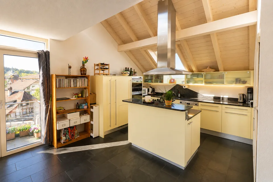 5 1/2 room duplex with great rooftop terrace