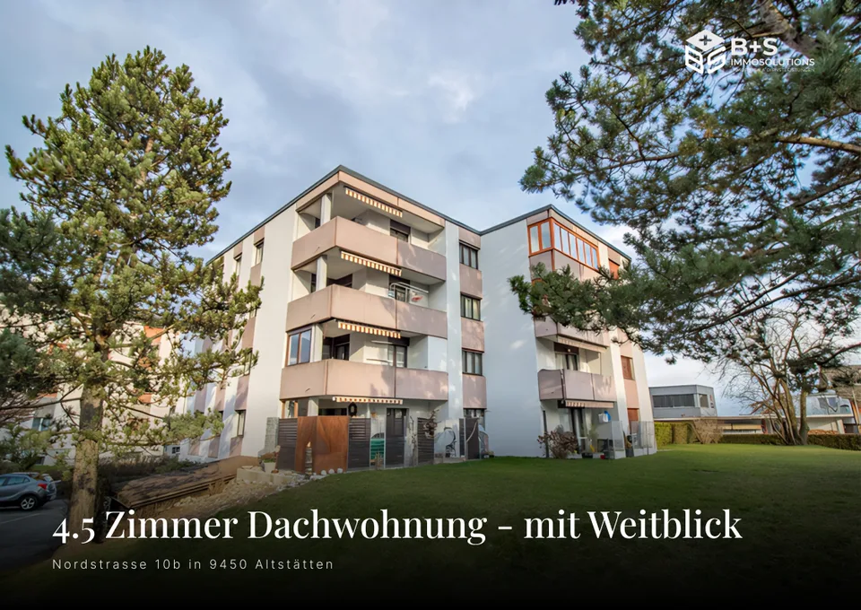 Moderne 4.5-Zimmer-Wohnung mit Balkon und herrlicher Aussicht in Altstätten