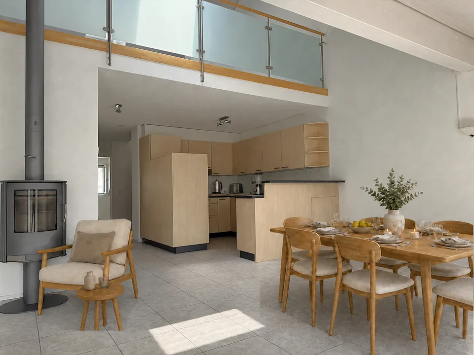 Appartement en duplex attractif et centralement situé avec galerie