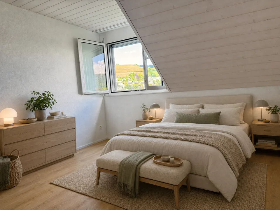 Appartement en duplex attractif et centralement situé avec galerie