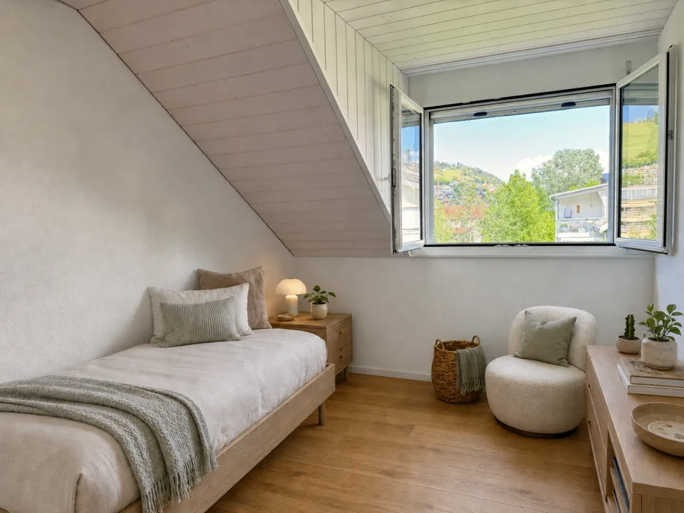 Appartement en duplex attractif et centralement situé avec galerie