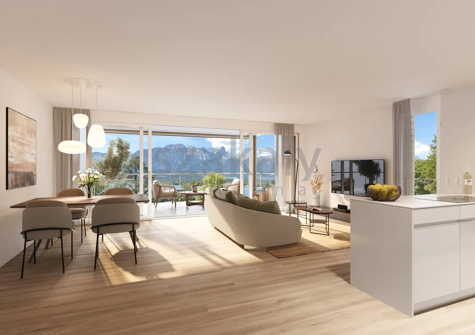 Exklusiver Wohnraum mit See- und Bergsicht am Thunersee