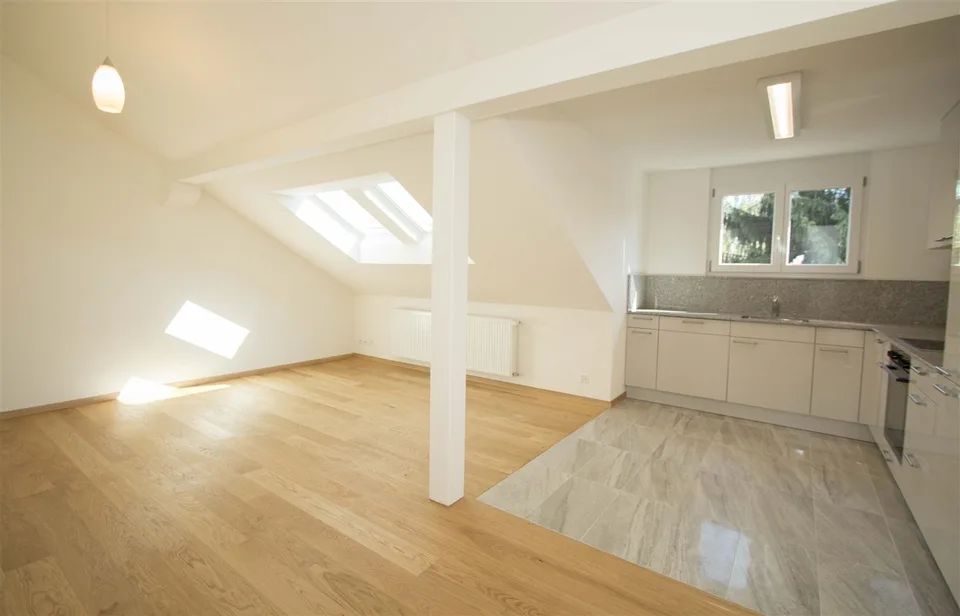 Mansarda di lusso con vista & ristrutturazione moderna Zurigo Wiedikon
