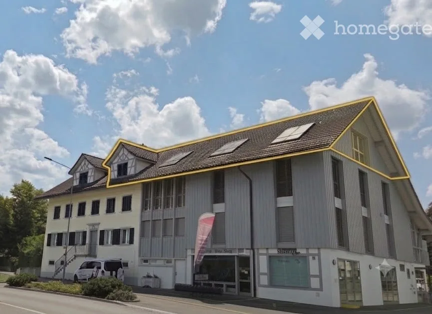 Dachwohnung/Loft auf 147 m² bewohnbarer Fläche (178 m² Grundfläche) Raumhöhen bis zu 3.50 Metern