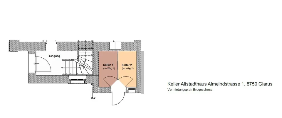 Appartamento in attico di 5,5 locali nel centro di Glarus con terrazza spaziosa