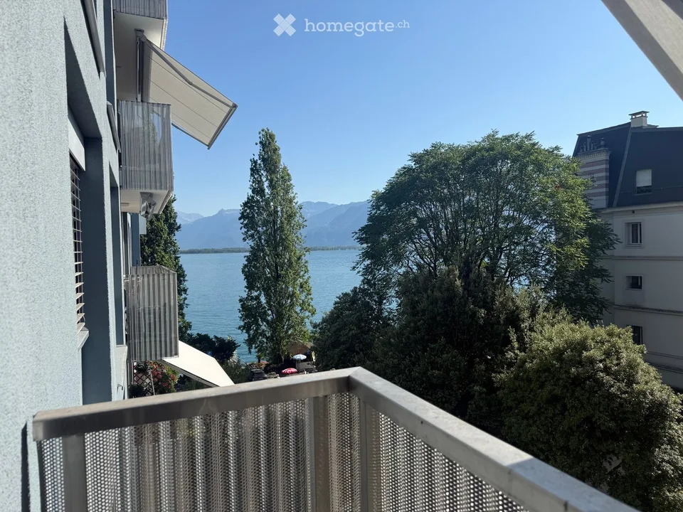 Spacieux appartement de 5.5 pièces 3 terrasses & vue lac – au cœur de Montreux