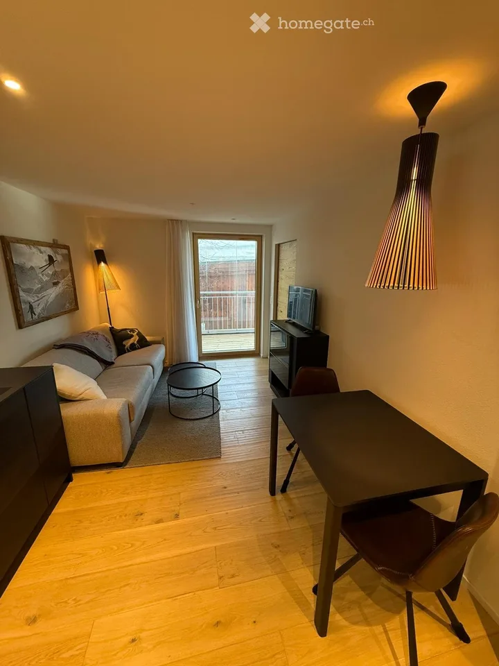 Charming 2-room apartment (first occupancy) in Arosa with balcony and dreamy mountain location