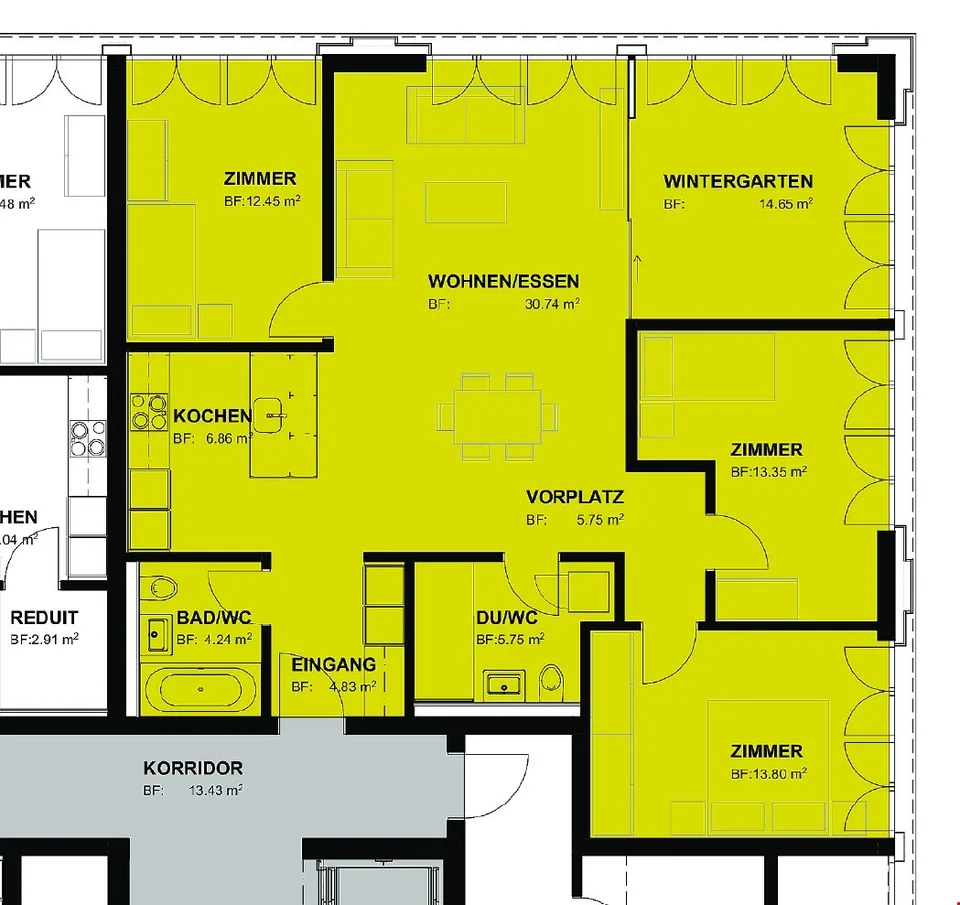 Anno di costruzione 2021 - Appartamento 4,5 locali 112 m2 con loggia a Birkenhof Uzwil