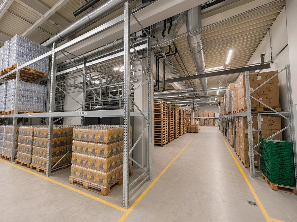 VIELSEITIGE UNTERNEHMENSLIEGENSCHAFT MIT LOGISTIK, BÜROS, BETRIEBSWOHNUNG UND TIEFKÜHLLAGER