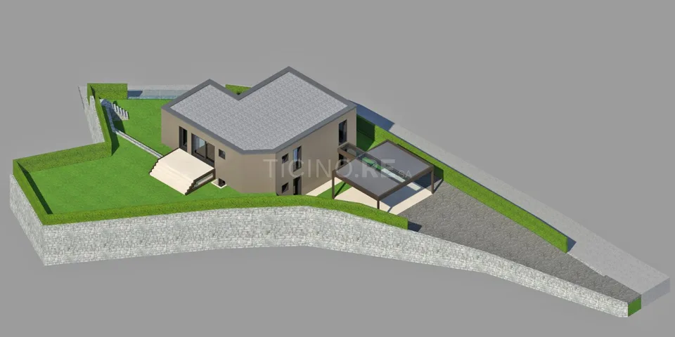 Villa moderne exclusive à construire à Dino – projet approuvé